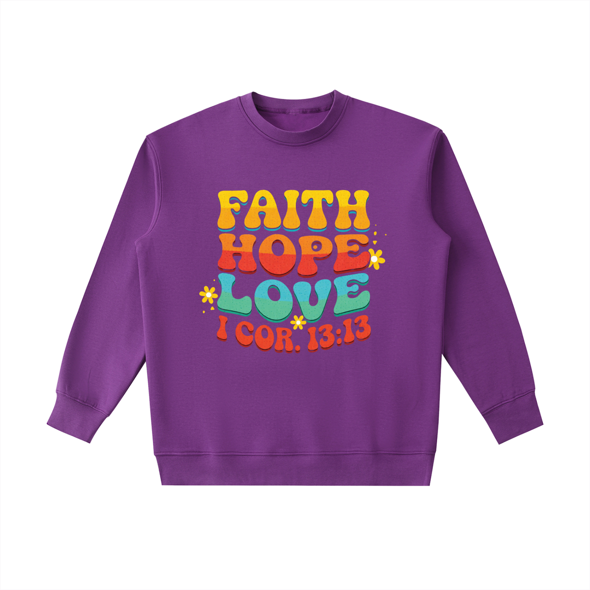 FAITH, HOPE, LOVE - Essential Heavyweight Crewneck Sweatshirt