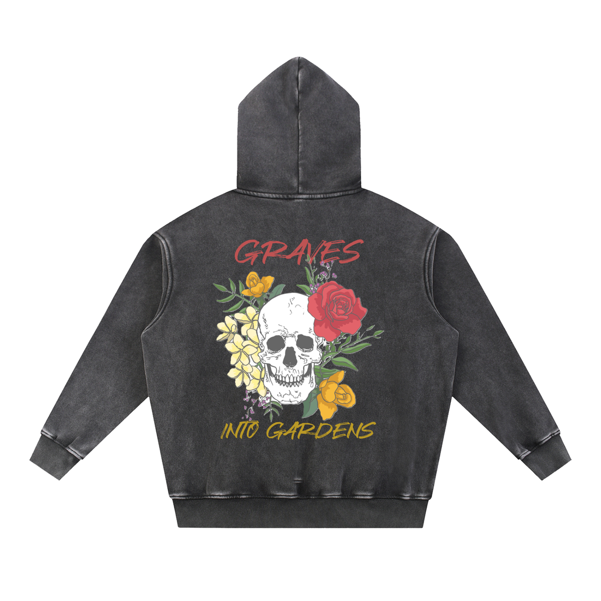 Graves Into Gardens - Snow Wash Fleece Oversize Hoodie