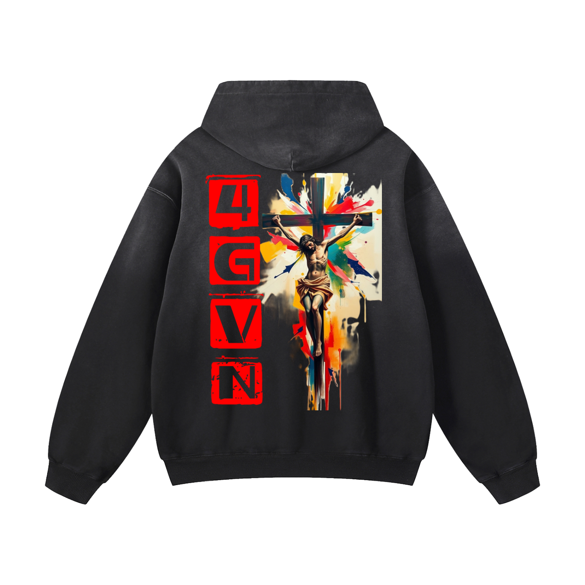 4GVN - Heavyweight Sunfade Oversized Hoodie