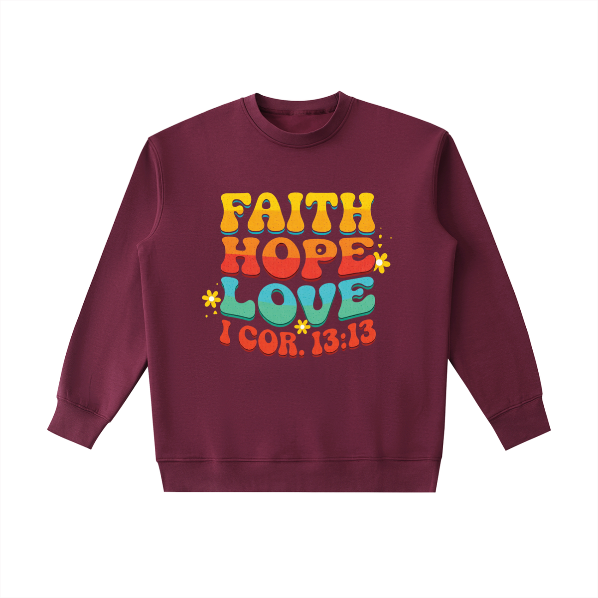 FAITH, HOPE, LOVE - Essential Heavyweight Crewneck Sweatshirt