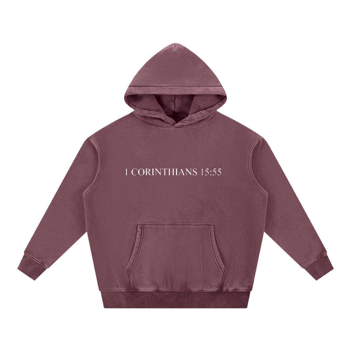 OH DEATH, WHERE IS YOUR STING - Snow Wash Fleece Oversize Hoodie