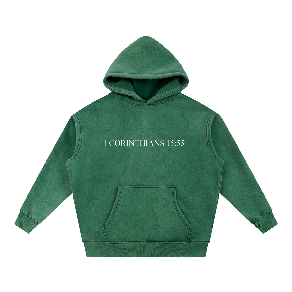 OH DEATH, WHERE IS YOUR STING - Snow Wash Fleece Oversize Hoodie