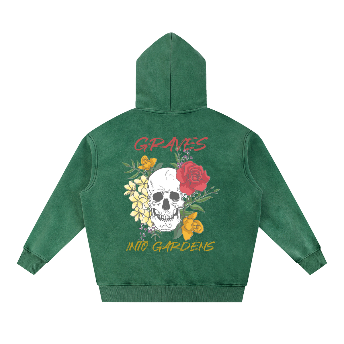 Graves Into Gardens - Snow Wash Fleece Oversize Hoodie