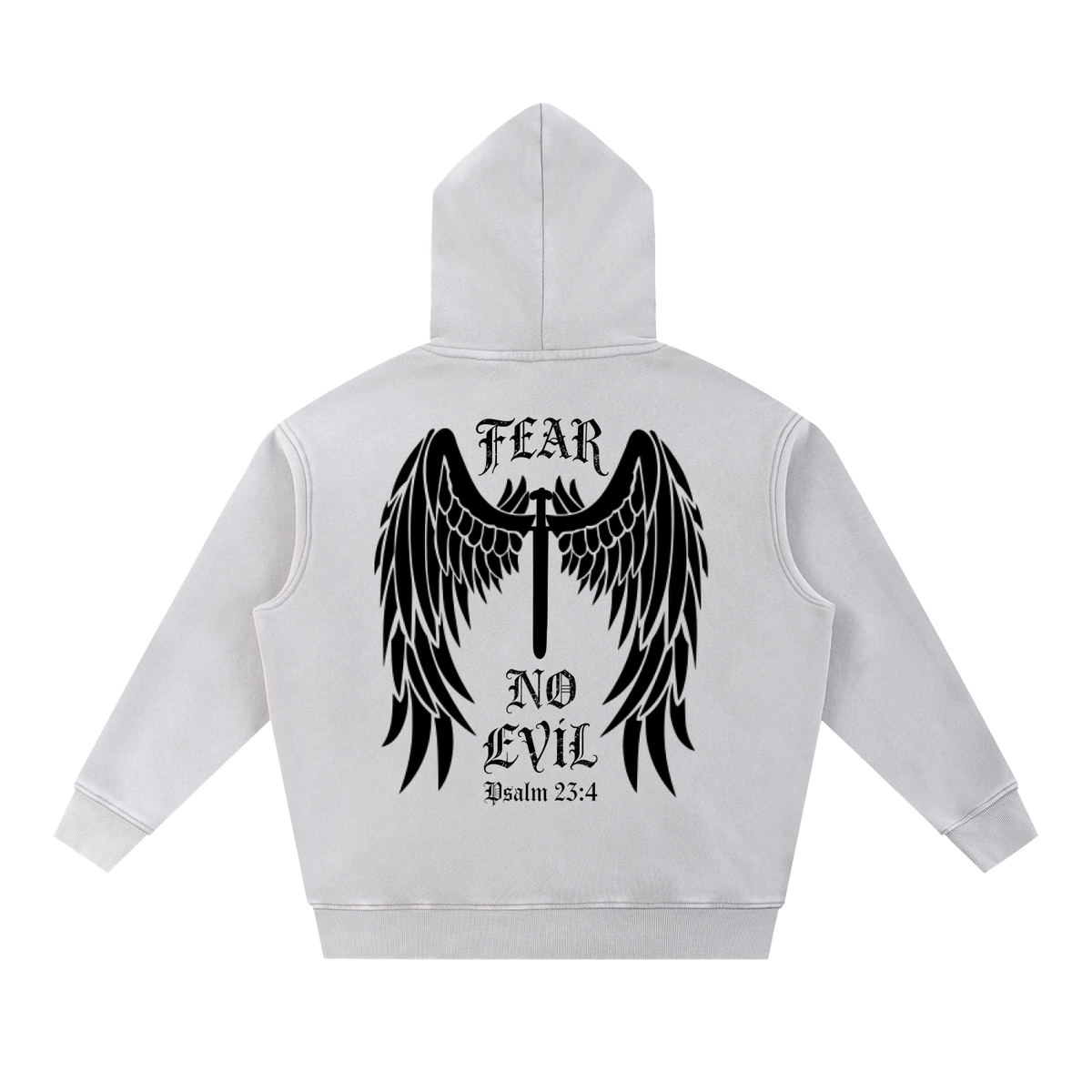 FEAR NO EVIL - Snow Wash Fleece Oversize Hoodie