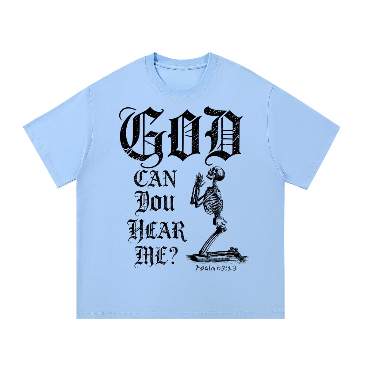 GOD CAN YOU HEAR ME? - Essential Cotton T-Shirt