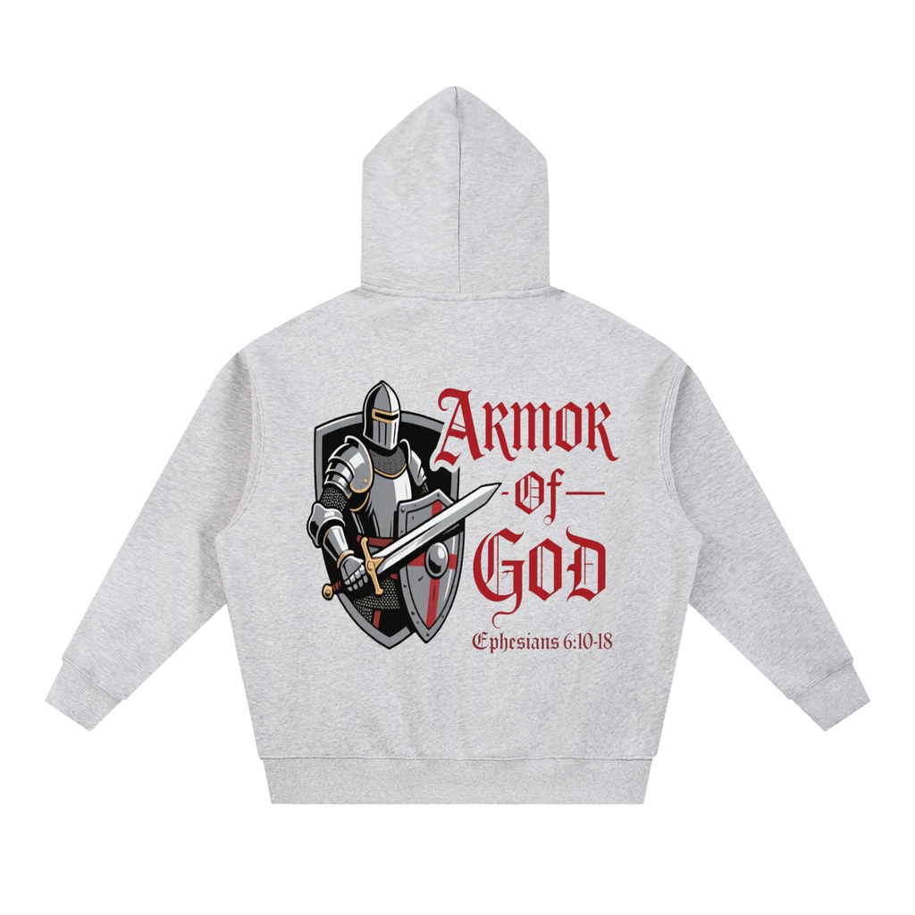 ARMOR OF GOD - Essential Oversized Boxy Fit Fleece Hoodie