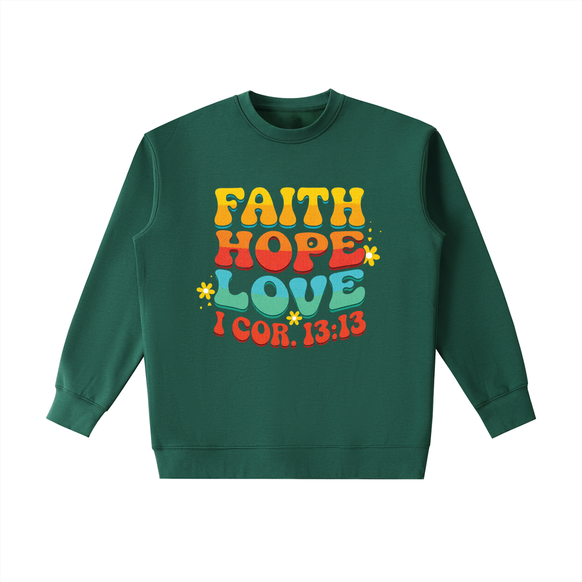 FAITH, HOPE, LOVE - Essential Heavyweight Crewneck Sweatshirt