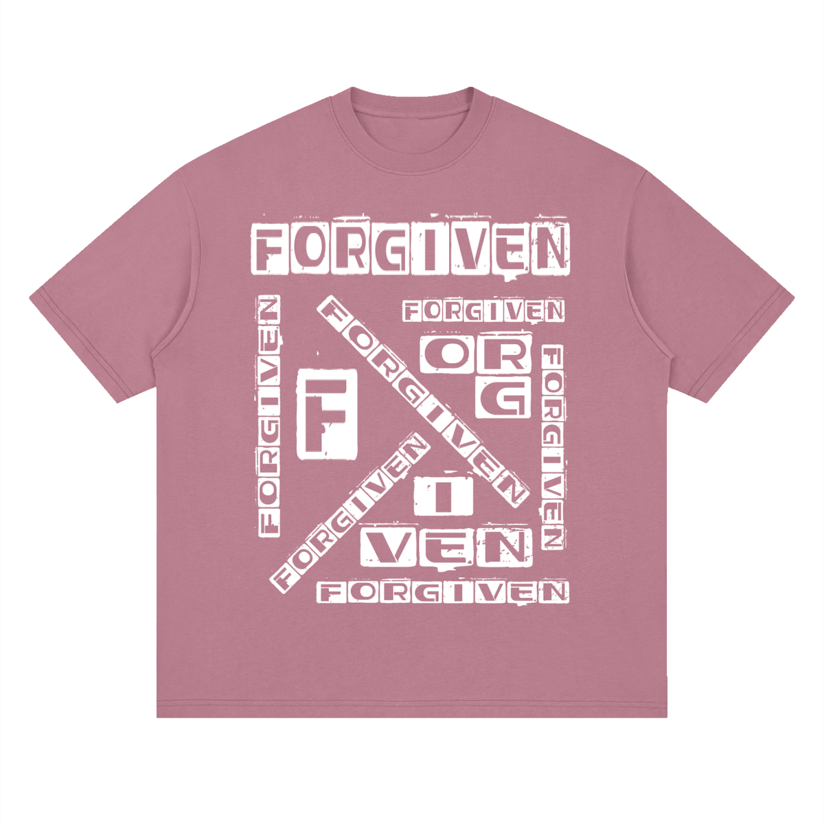 "FORGIVEN" - Streetwear Loose Drop Shoulder T-Shirt