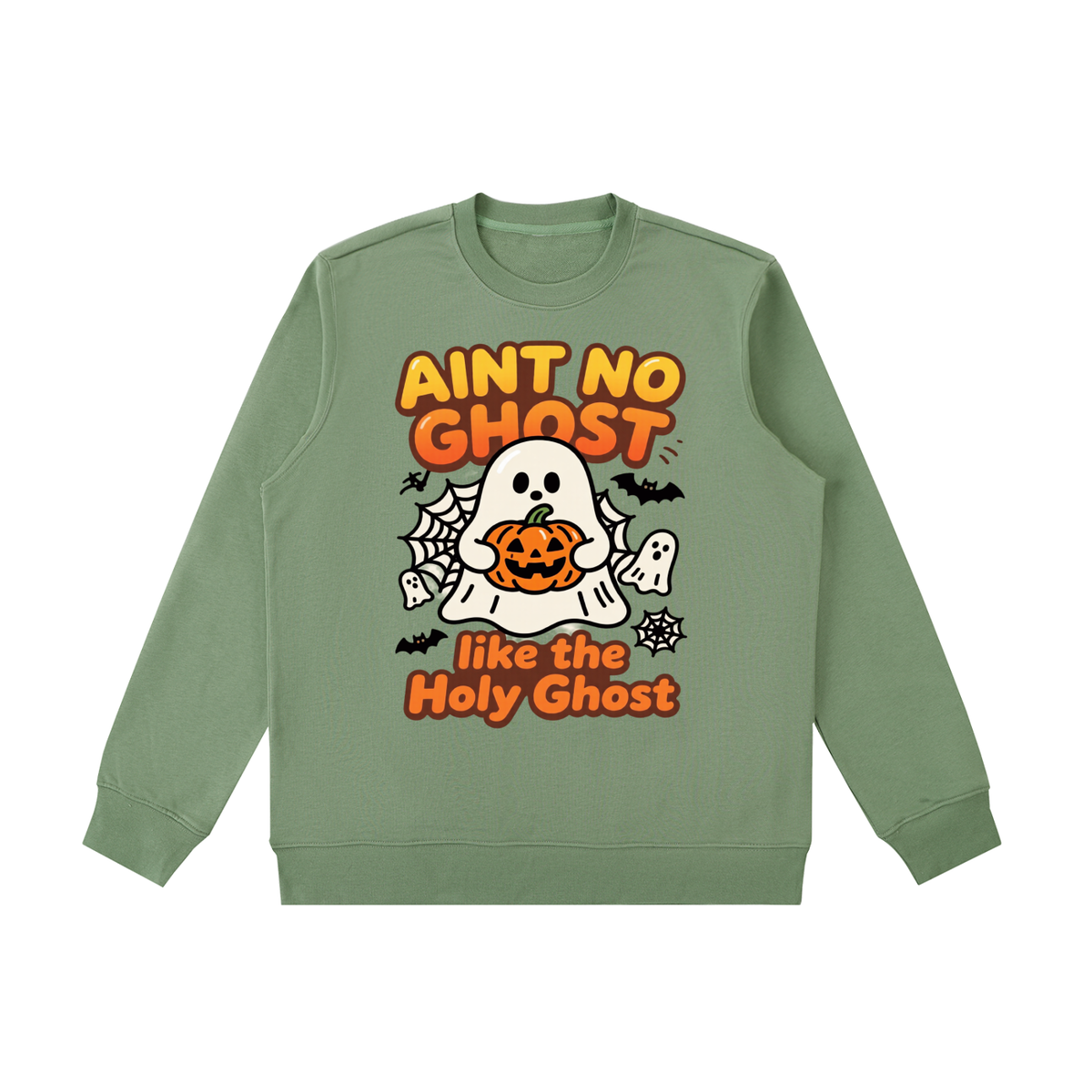 "HOLY GHOST HALLOWEEN" - Essential Heavyweight Crewneck  Sweatshirt