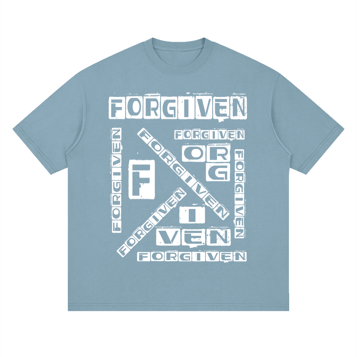 "FORGIVEN" - Streetwear Loose Drop Shoulder T-Shirt