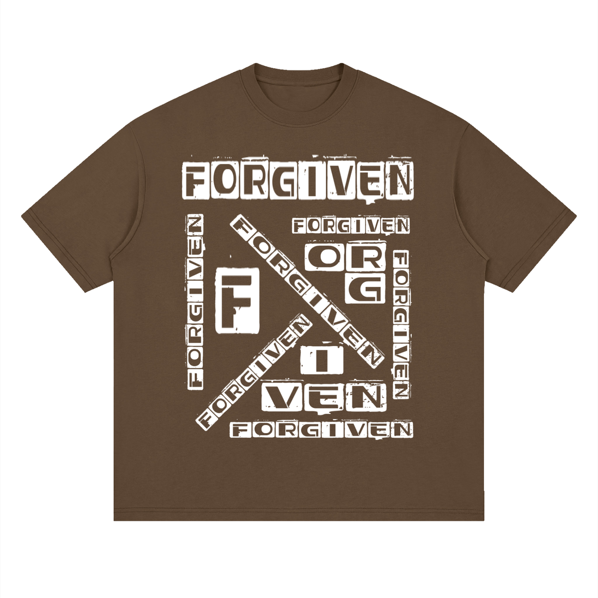 "FORGIVEN" - Streetwear Loose Drop Shoulder T-Shirt