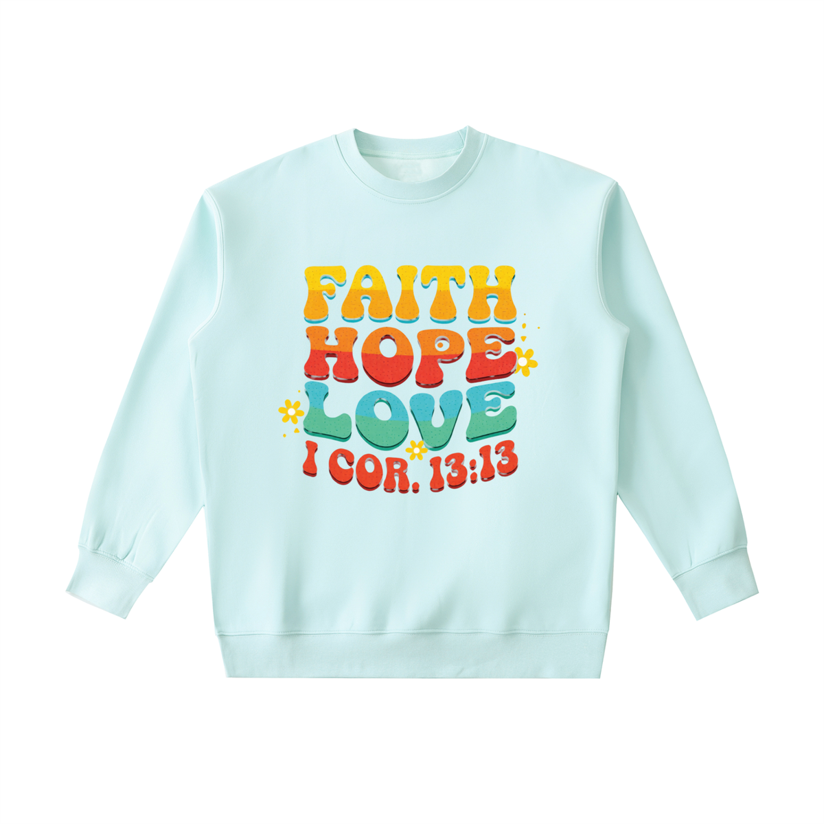 FAITH, HOPE, LOVE - Essential Heavyweight Crewneck Sweatshirt