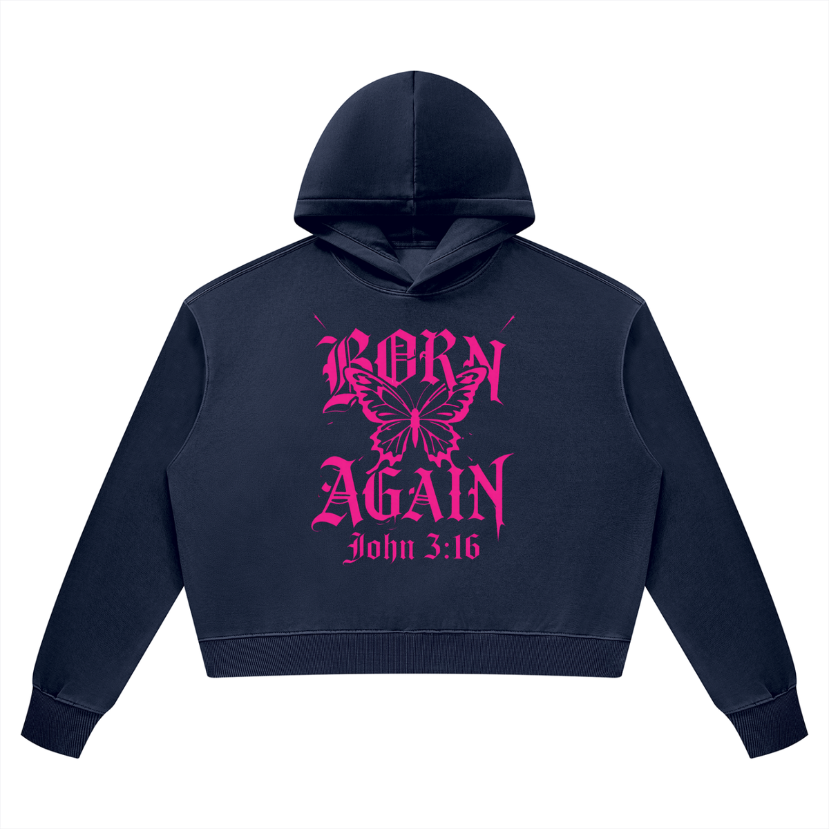 BORN AGAIN - Women’s Vintage Wash Heavyweight Hoodie