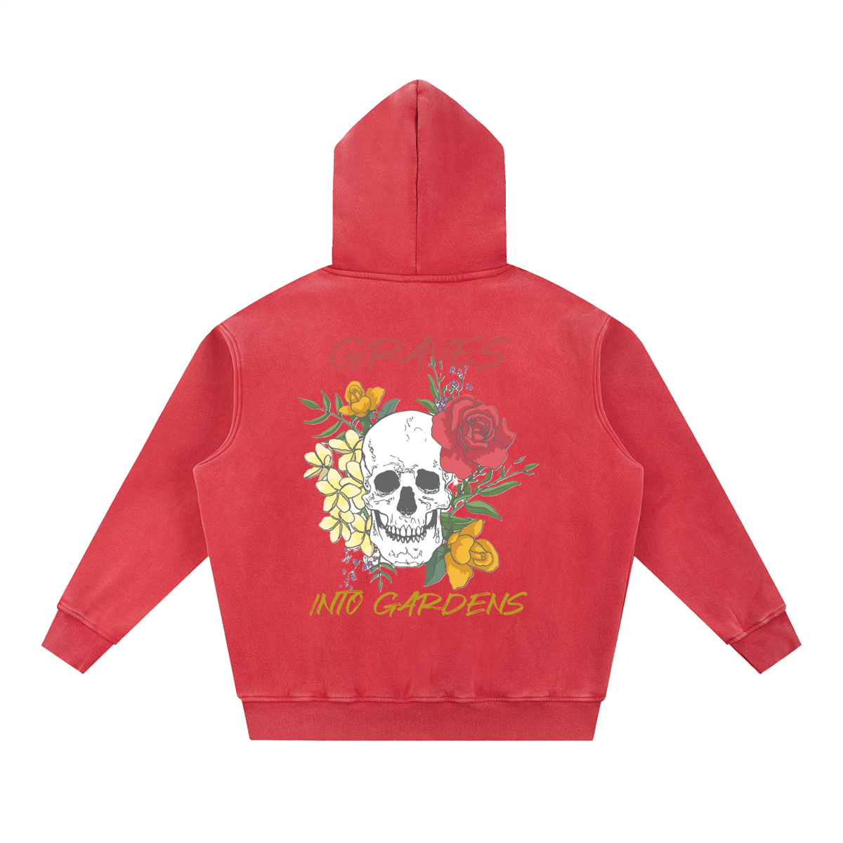 Graves Into Gardens - Snow Wash Fleece Oversize Hoodie