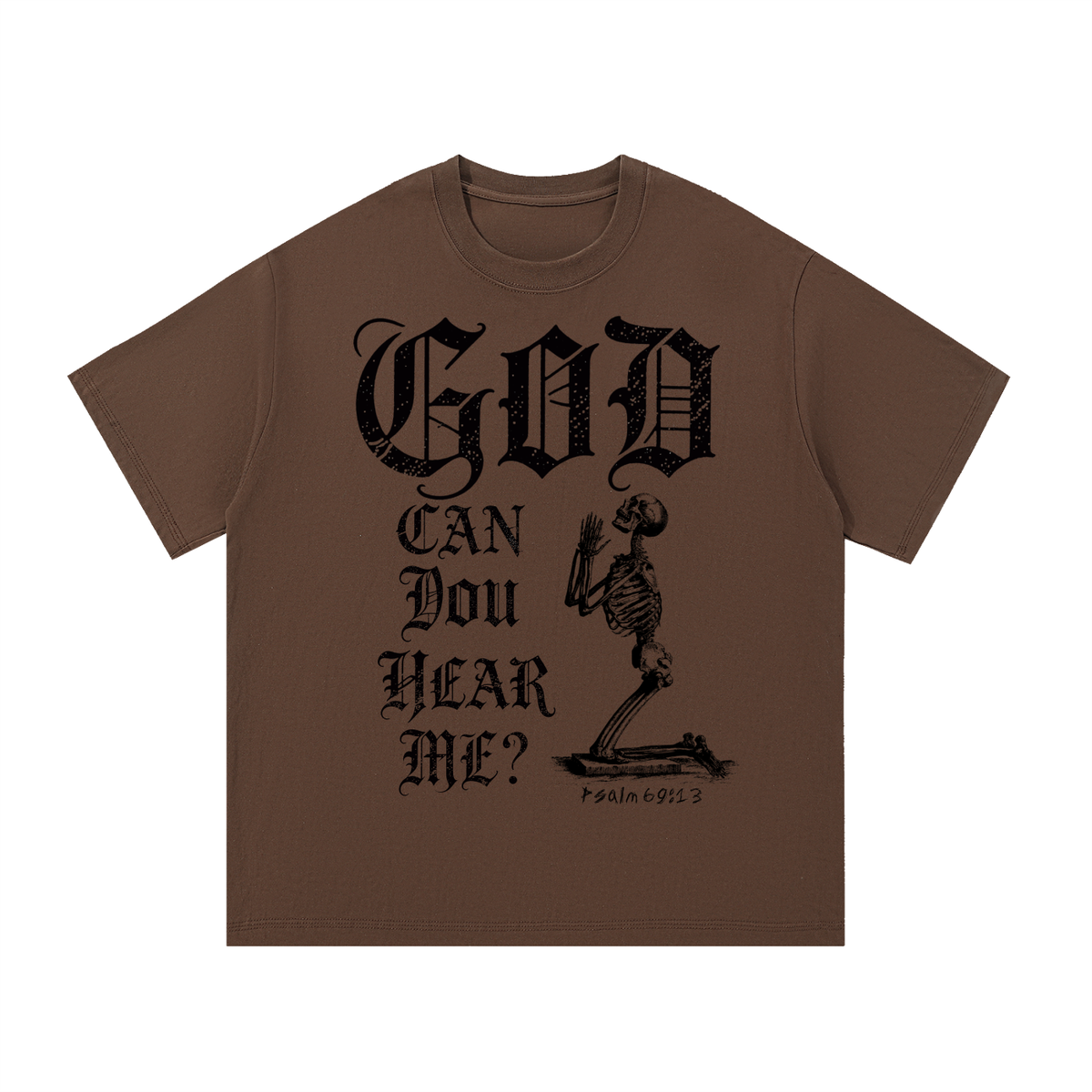 GOD CAN YOU HEAR ME? - Essential Cotton T-Shirt