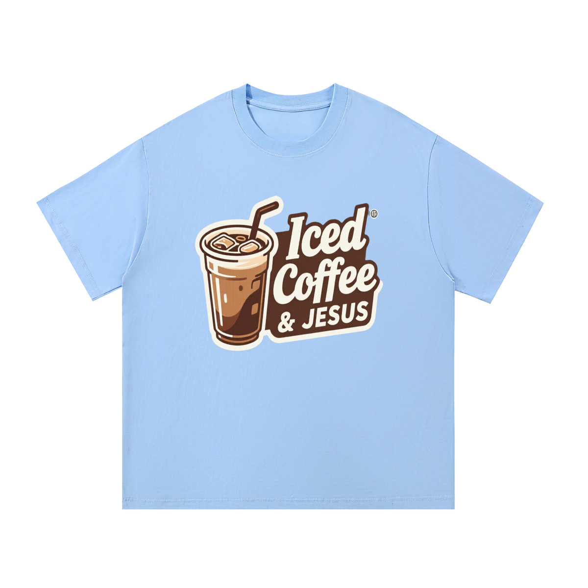 Iced Coffee & JESUS - Essential Cotton T-Shirt