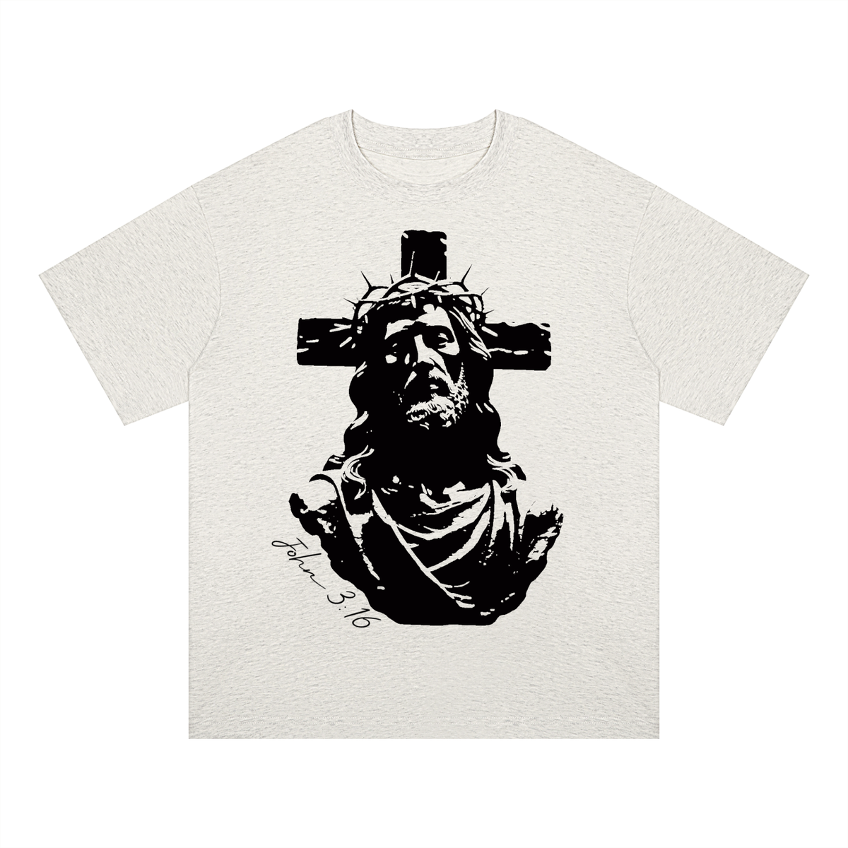John 3:16 - Unisex Oversized Drop Shoulder T-Shirt