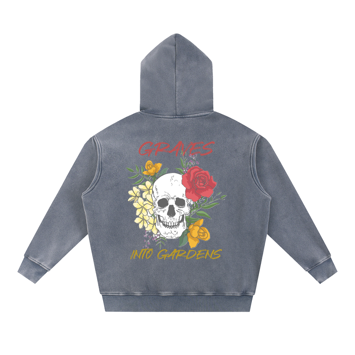Graves Into Gardens - Snow Wash Fleece Oversize Hoodie