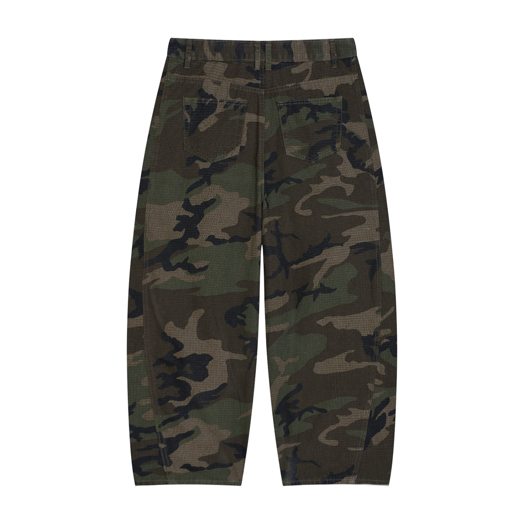 "GODS ARMY" - Men’s Camo Barrel Leg Cargo Pants