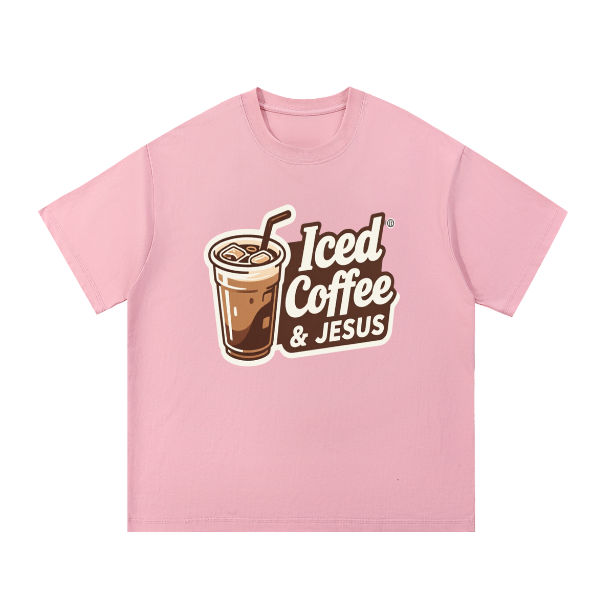 Iced Coffee & JESUS - Essential Cotton T-Shirt