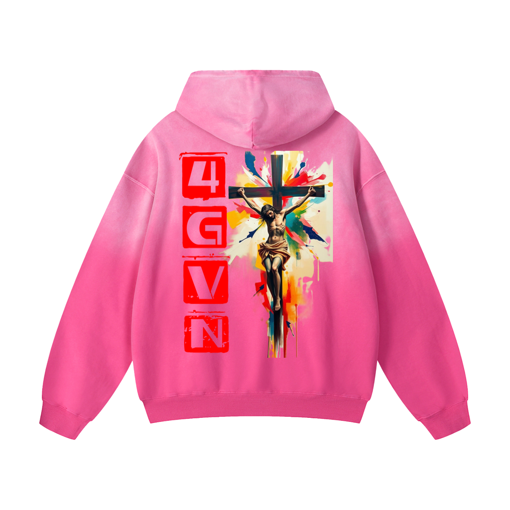 4GVN - Heavyweight Sunfade Oversized Hoodie