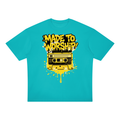 "MADE TO WORSHIP" - Unisex Oversized Drop Shoulder T-Shirt