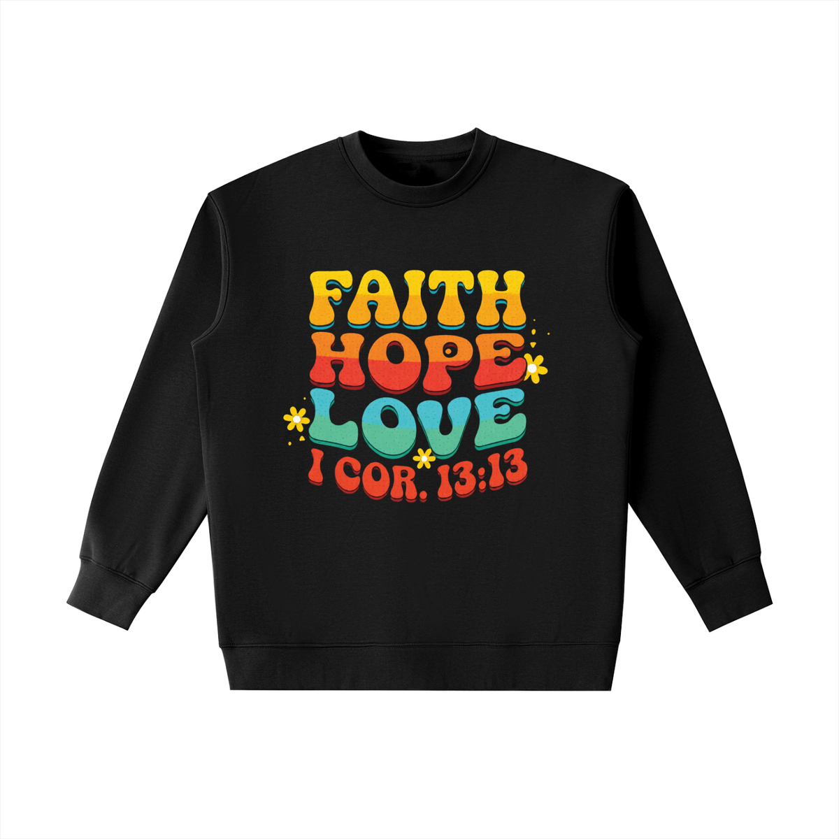 FAITH, HOPE, LOVE - Essential Heavyweight Crewneck Sweatshirt