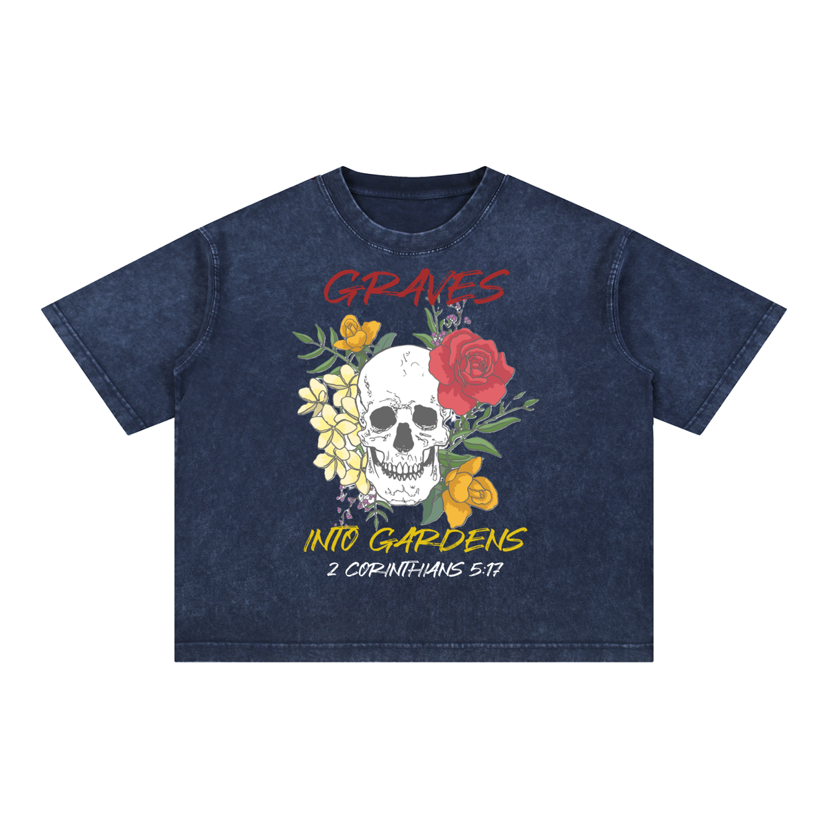 Graves Into Gardens - Mineral Wash Boxy Cotton T-Shirt