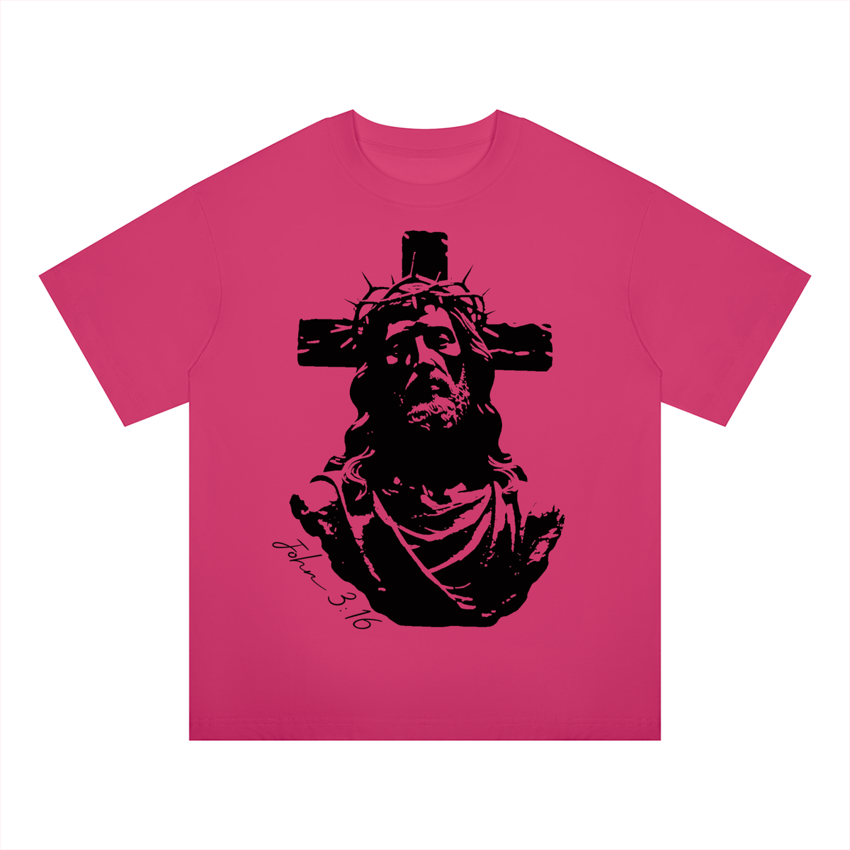 John 3:16 - Unisex Oversized Drop Shoulder T-Shirt