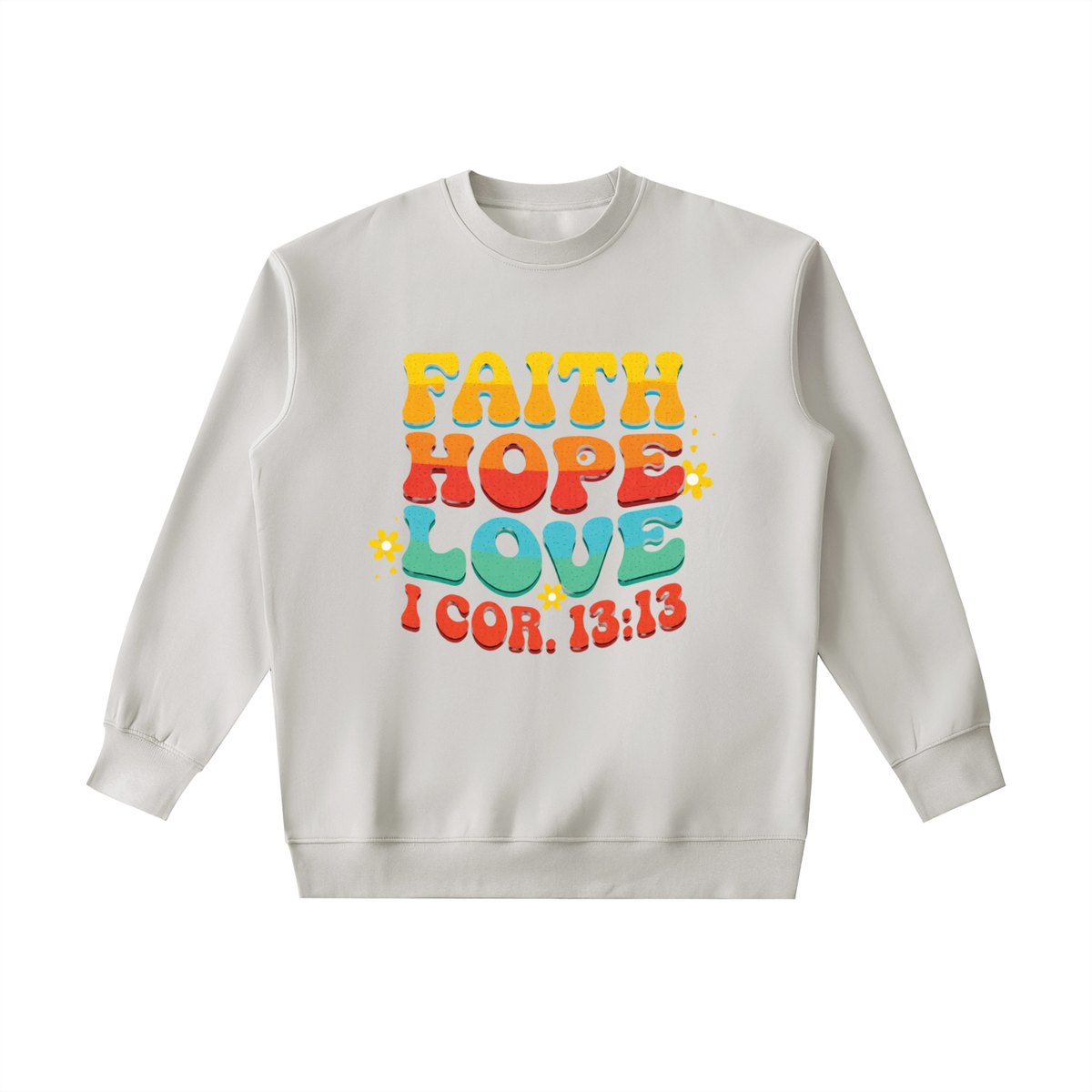 FAITH, HOPE, LOVE - Essential Heavyweight Crewneck Sweatshirt