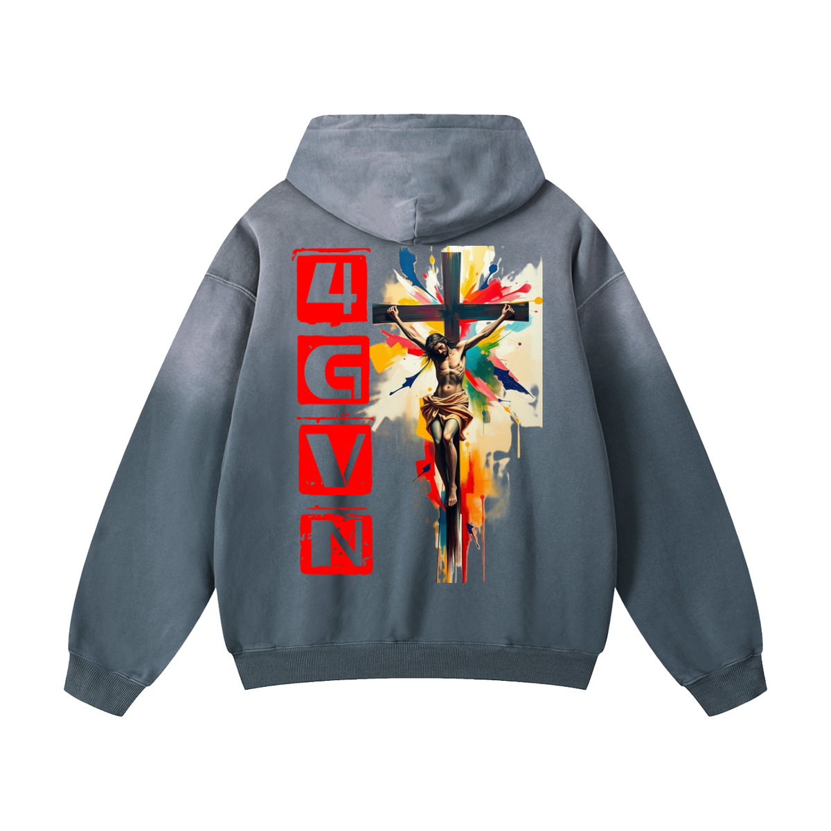 4GVN - Heavyweight Sunfade Oversized Hoodie