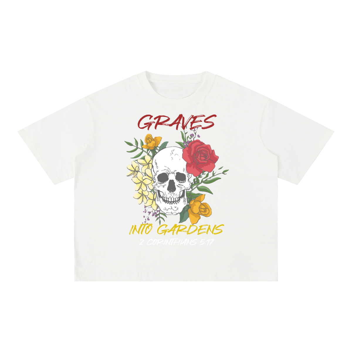 Graves Into Gardens - Mineral Wash Boxy Cotton T-Shirt
