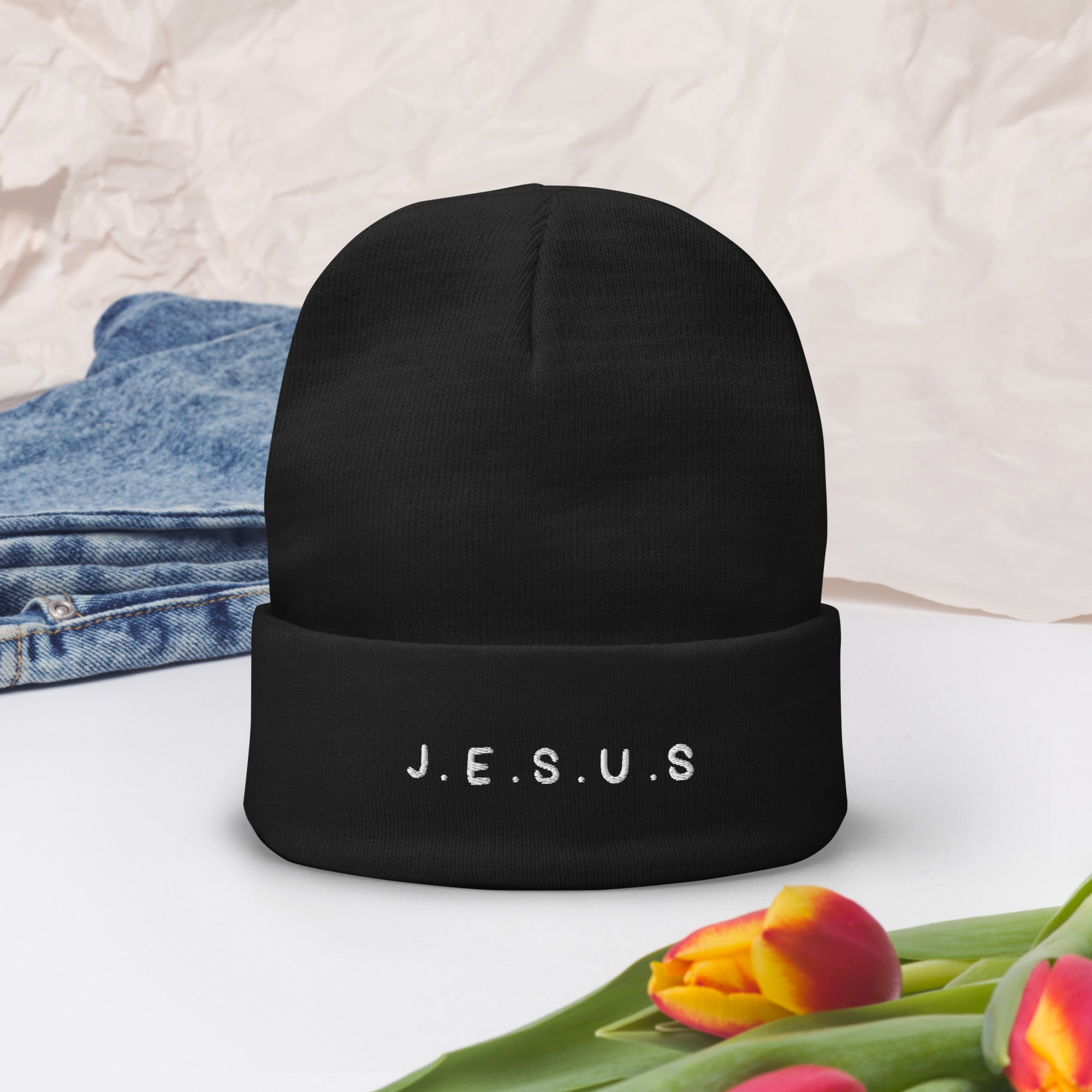 Jesus Embroidered Beanie