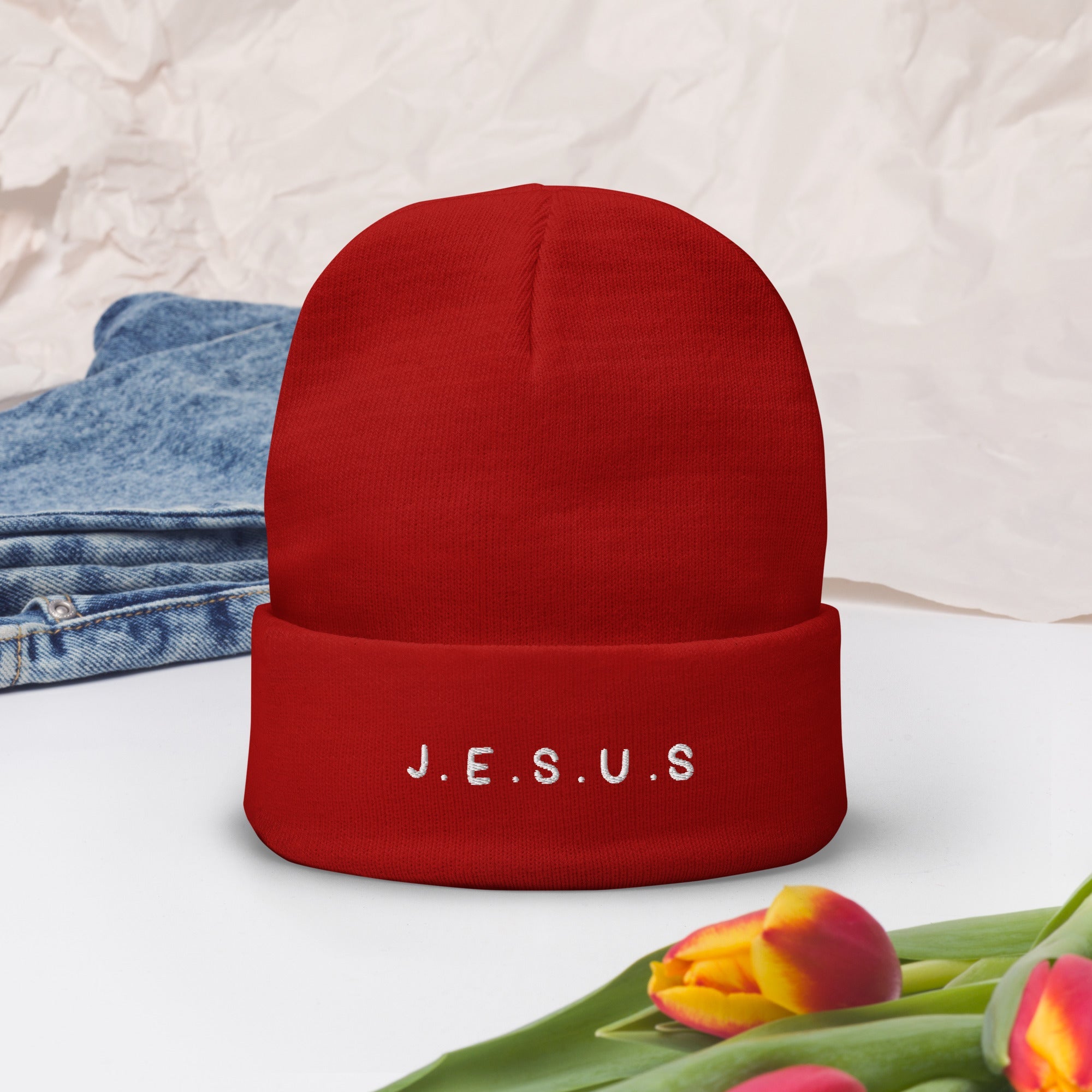 Jesus Embroidered Beanie