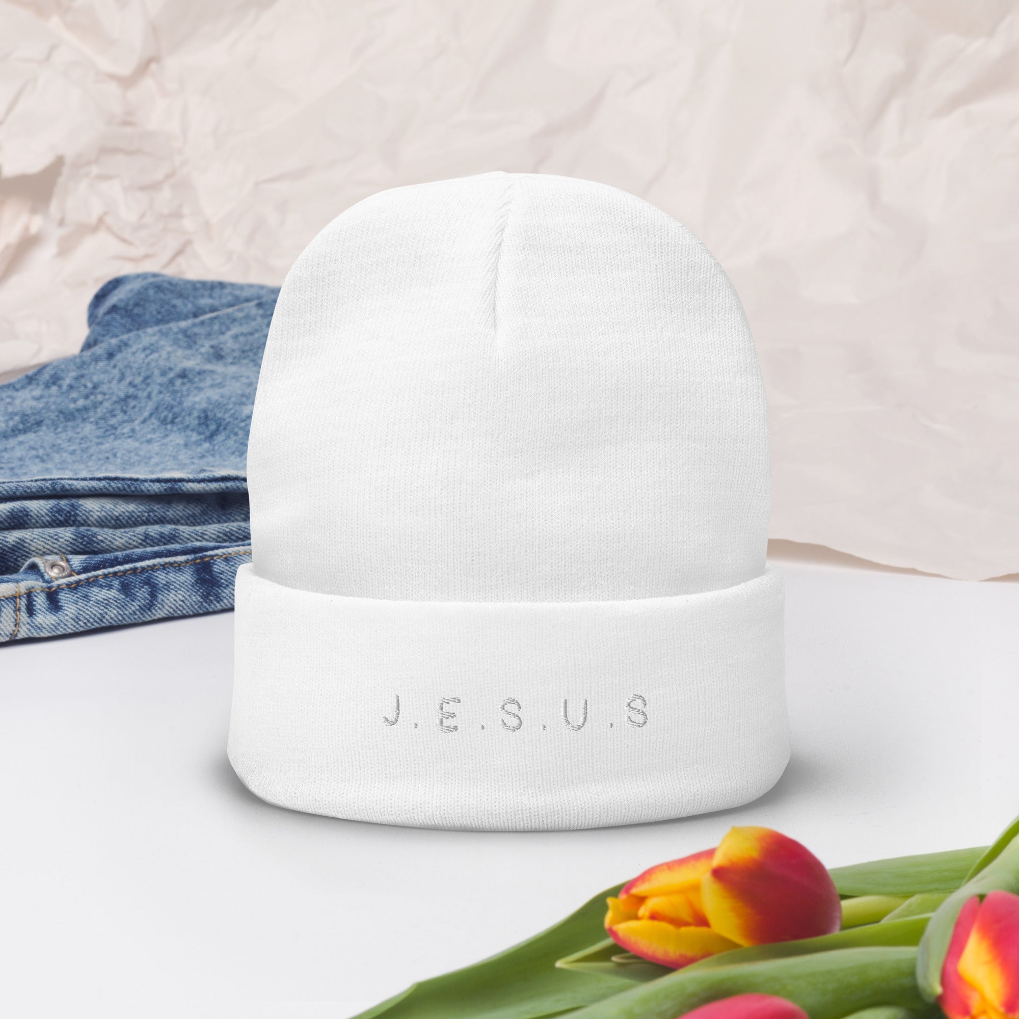 Jesus Embroidered Beanie